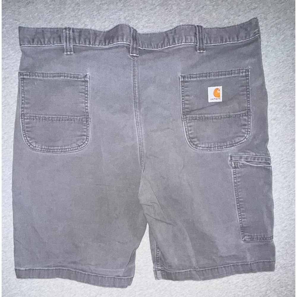 Carhartt Mens Relaxed Fit Gray Cargo Work Shorts Size 42‎ Workwear Rugged Heavy